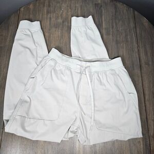 Lululemon Mens L ABC Jogger Warpstreme Athletic Tapered Cream